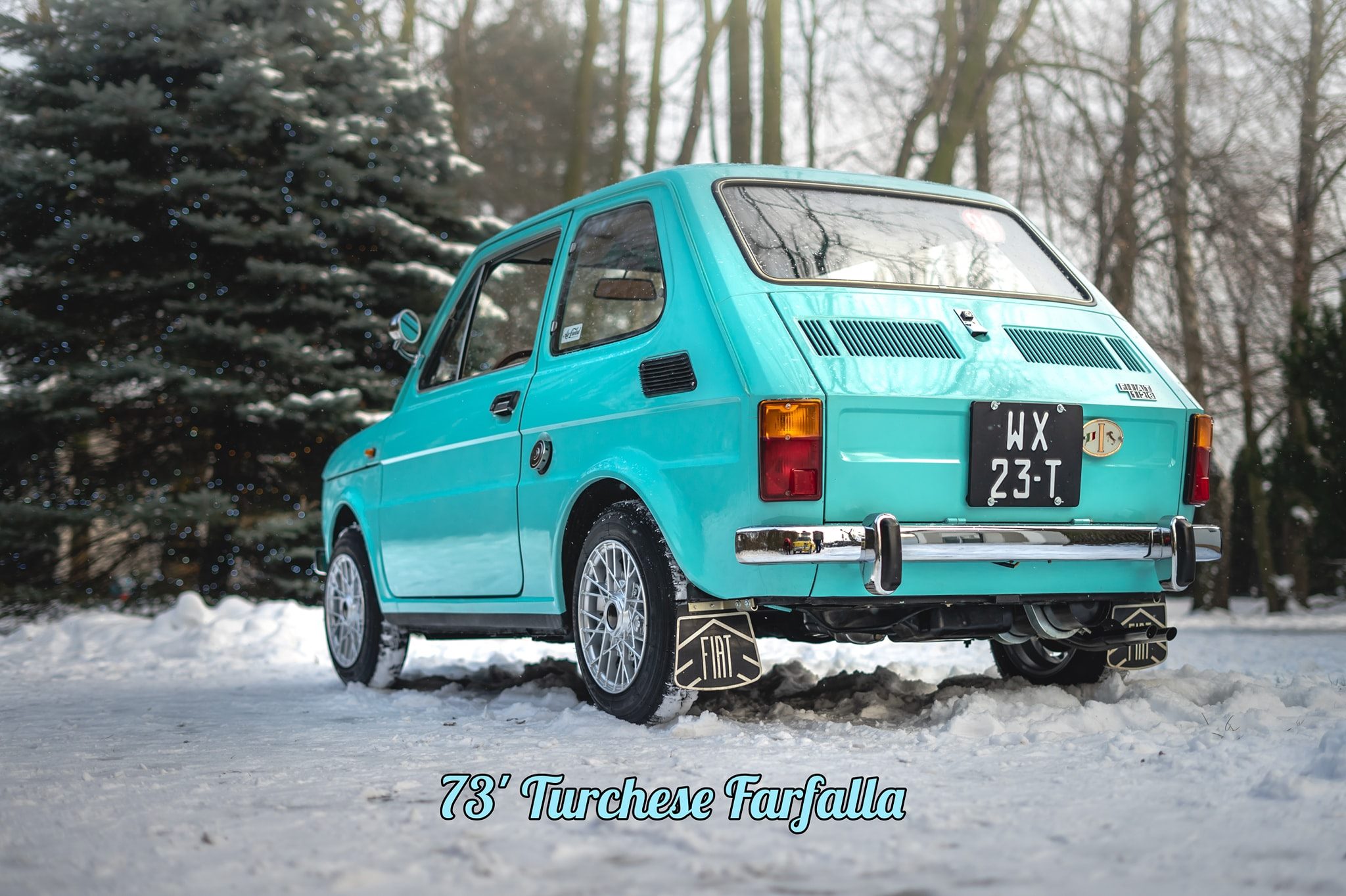 Moda de Inverno Fiat 126 z 1973 roku. Piękny, klasyczny
